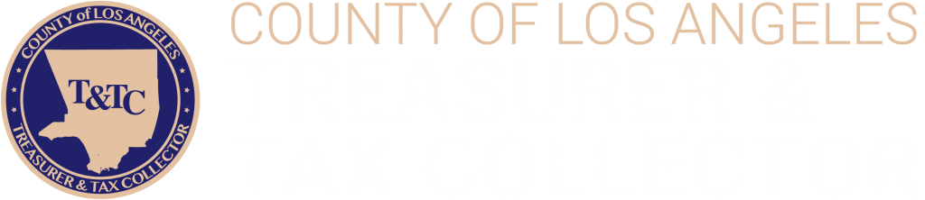 County of Los Angeles Treasurer and Tax Collector logo.