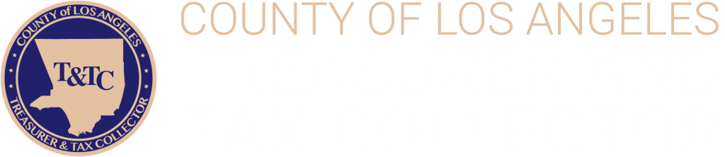 County of Los Angeles Treasurer and Tax Collector logo.